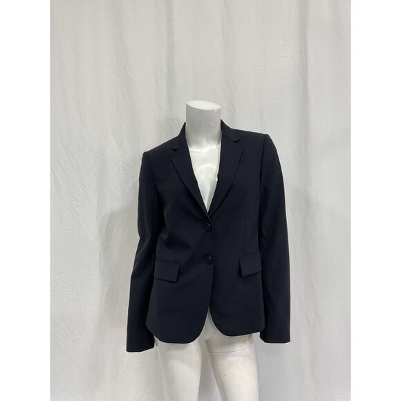 Theory 1 Button Slim Navy Wool Jacket Size 2 - NWT - Picture 2 of 5